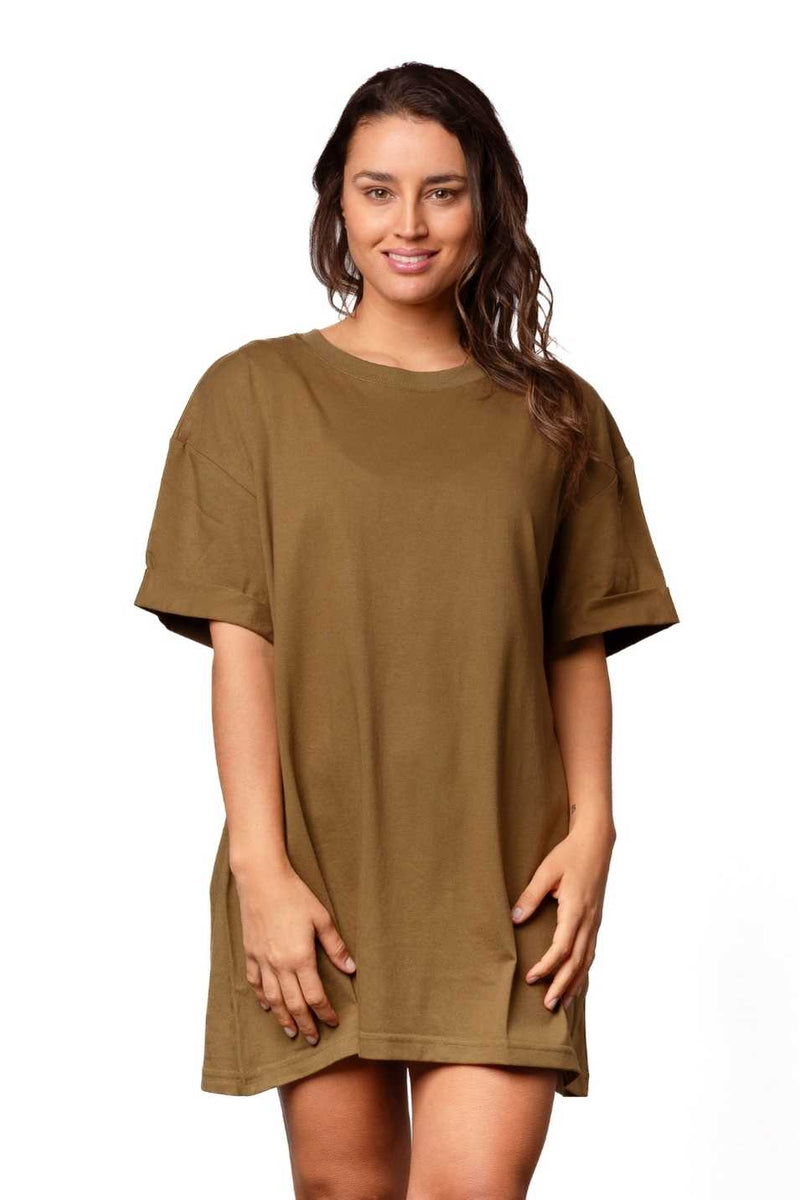 Polera Oversize Verde Militar Maui