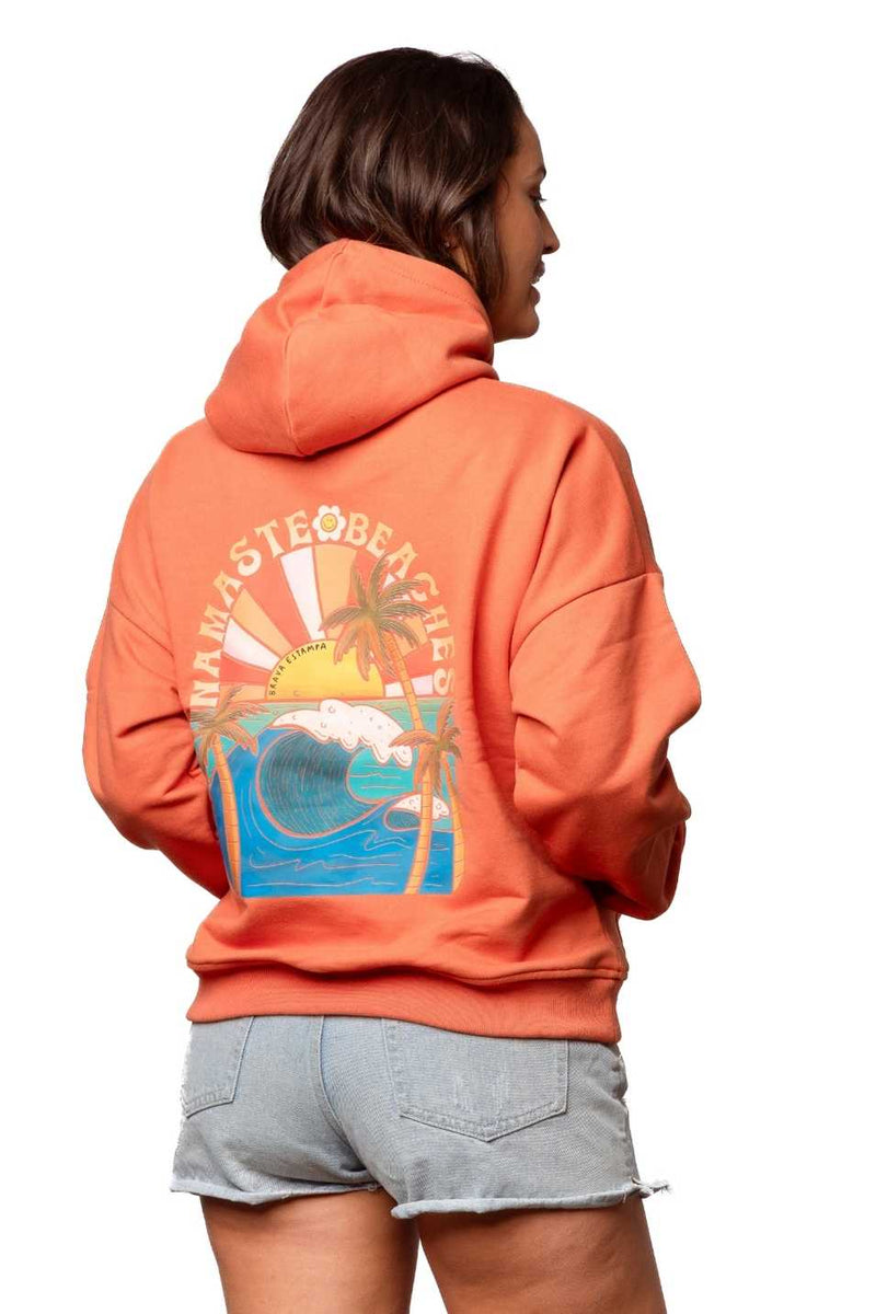 Polerón Hoddie Terracota Namaste Beaches