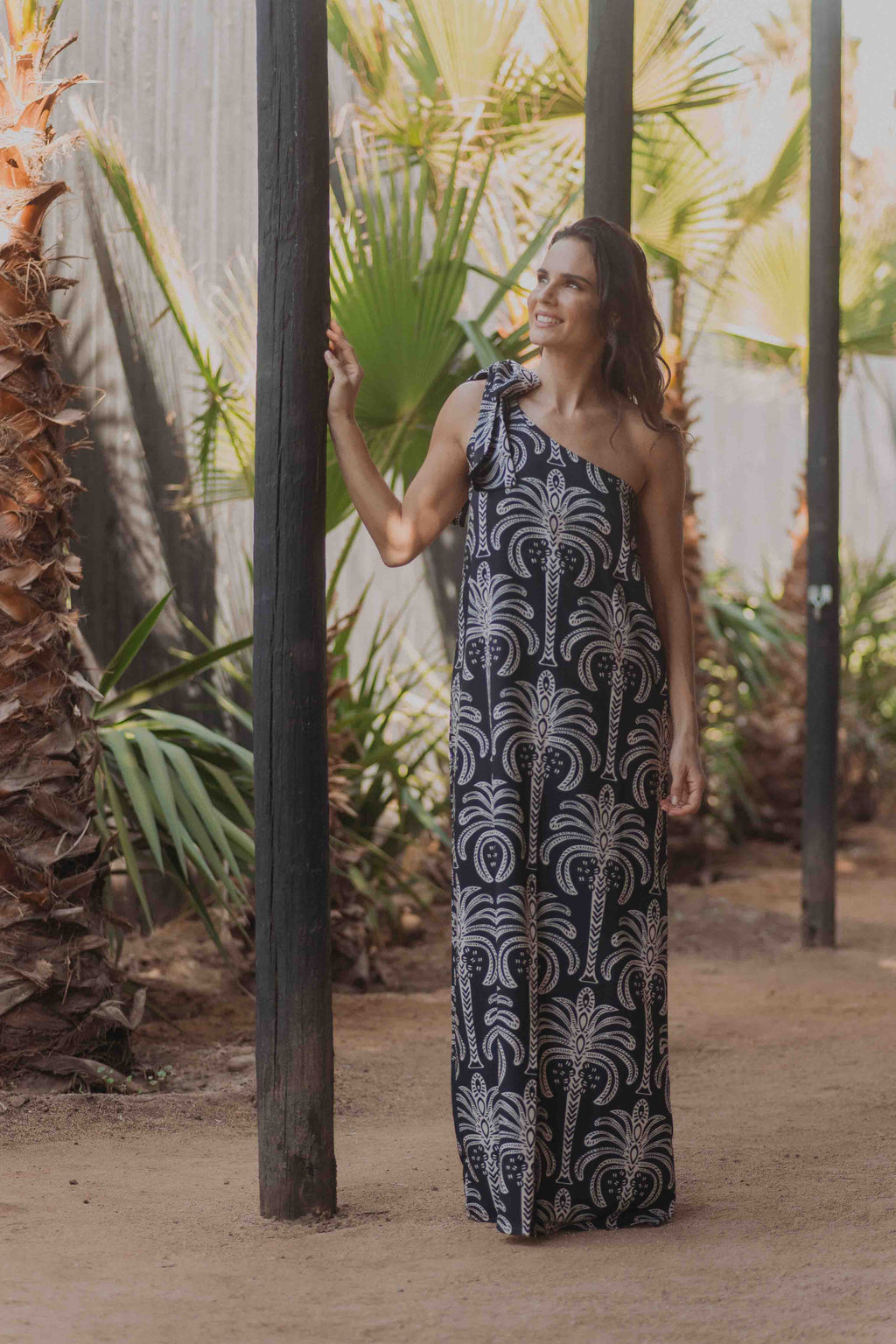 Vestido largo Palmeras