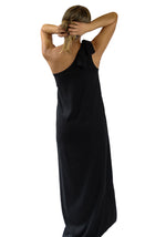 Vestido Lino Negro (Largo)