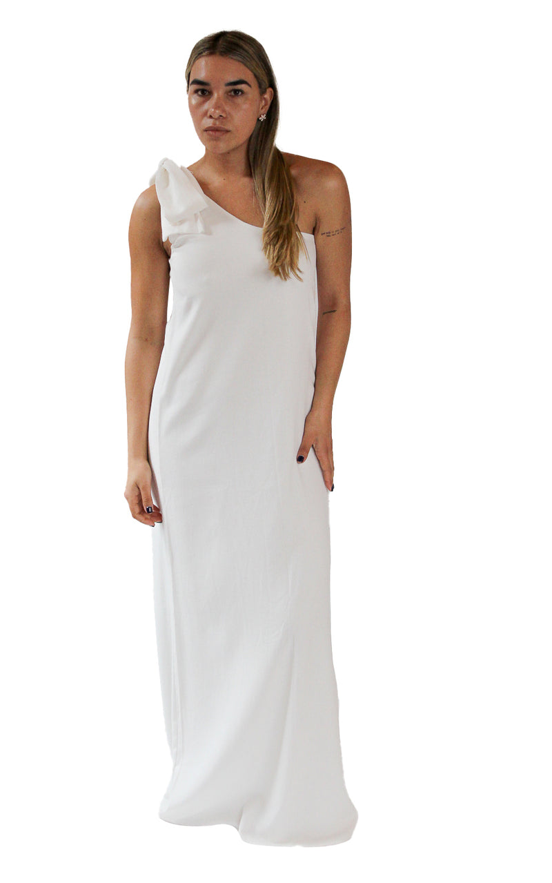 Vestido Lino Blanco (Largo)