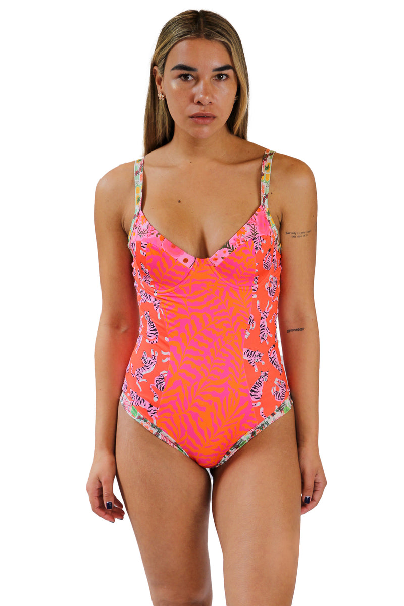 One piece Pink Wild & Free (sin copas, con barbas)