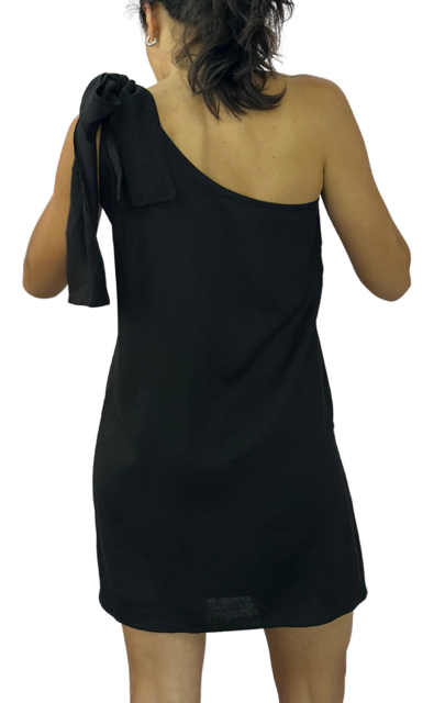 Vestido Lino Negro (Corto)