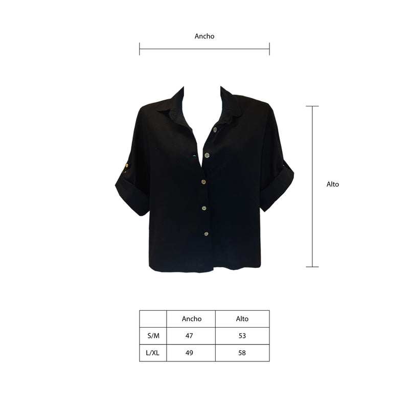 Blusa Lino Negro