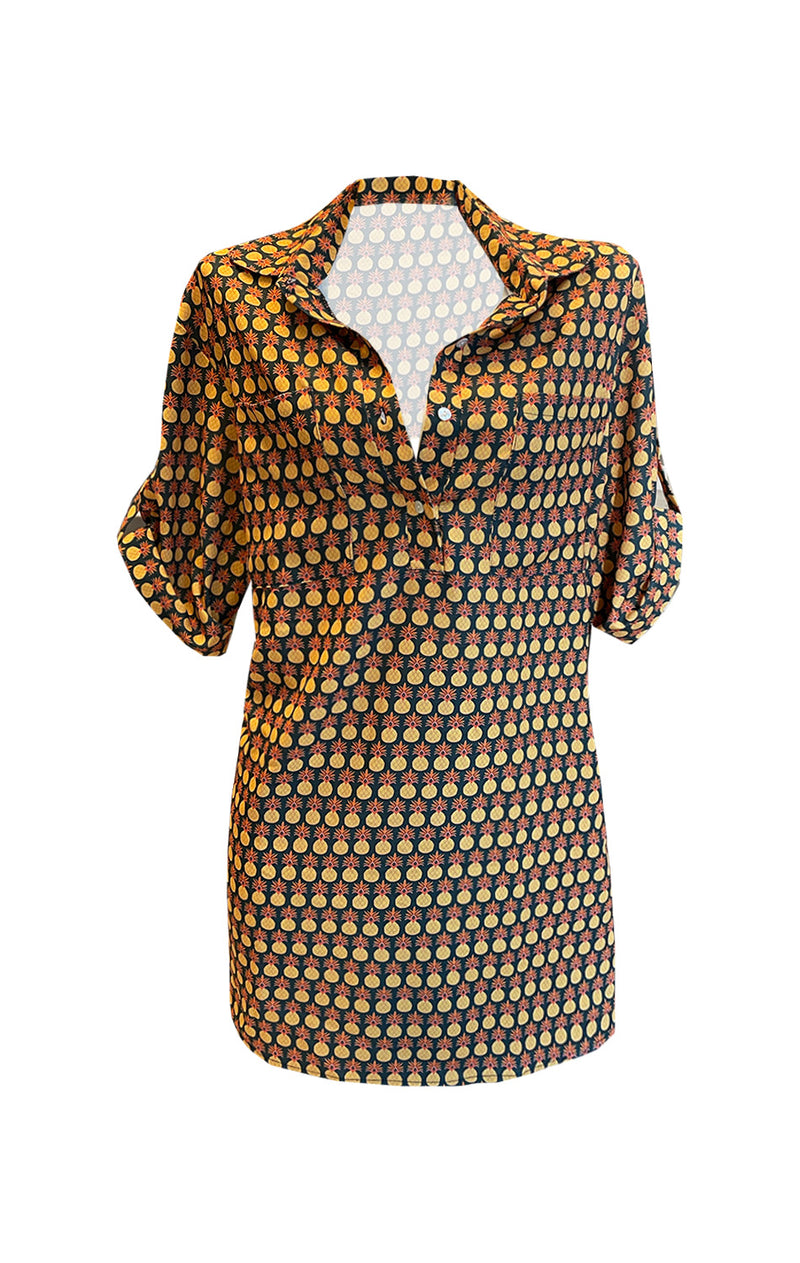 Vestido Camisero Pineapple Beach Piñas