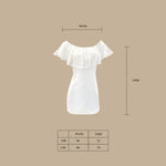 Vestido Strapless Lino Blanco