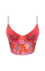 Corsé Pink Wild & Free (sin copas, con barbas)