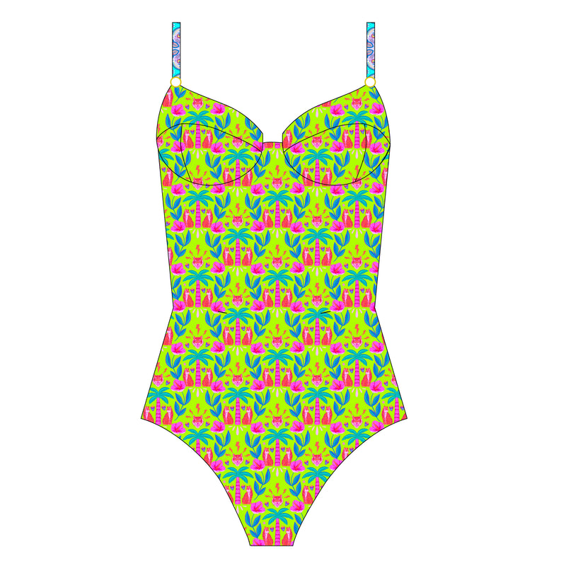 One Piece Costa Brava (Con barbas, sin copas, espalda corsé y reversible)