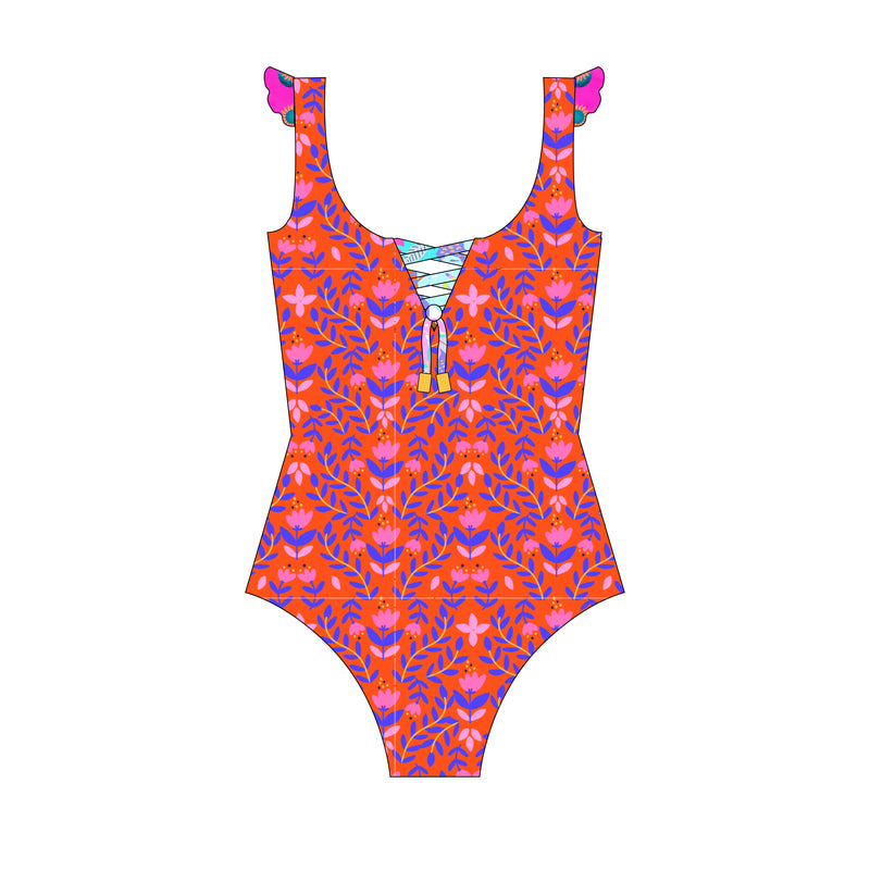 One Piece Costa Brava Tirantes anchos (Reversible)