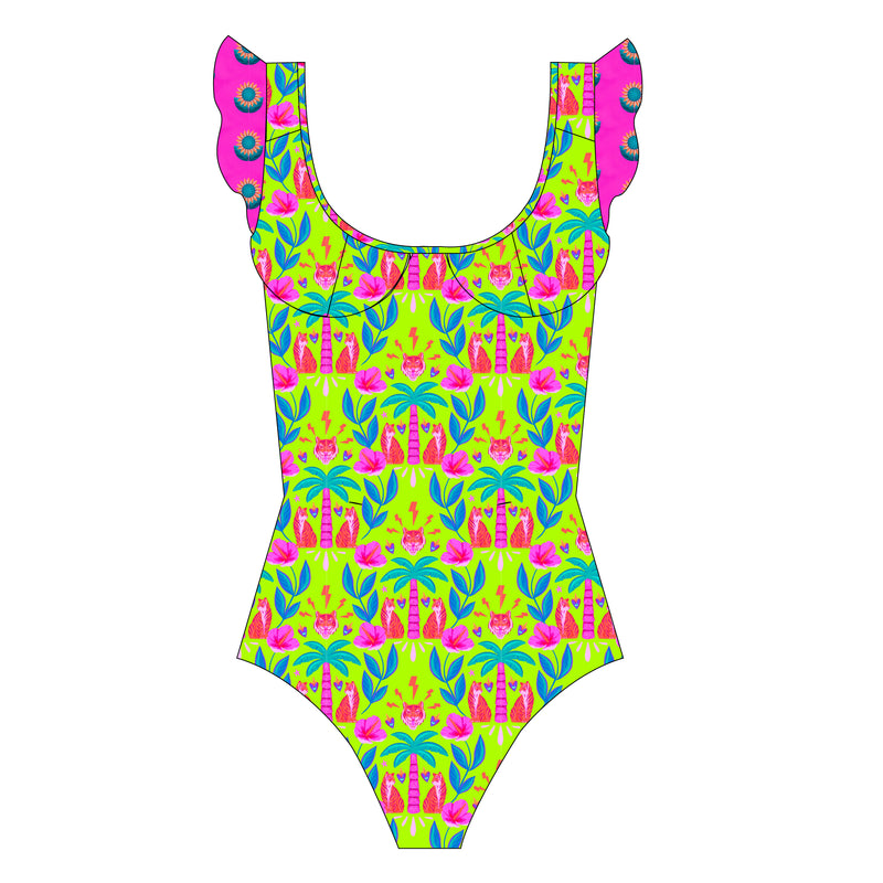 One Piece Costa Brava Tirantes anchos (Reversible)