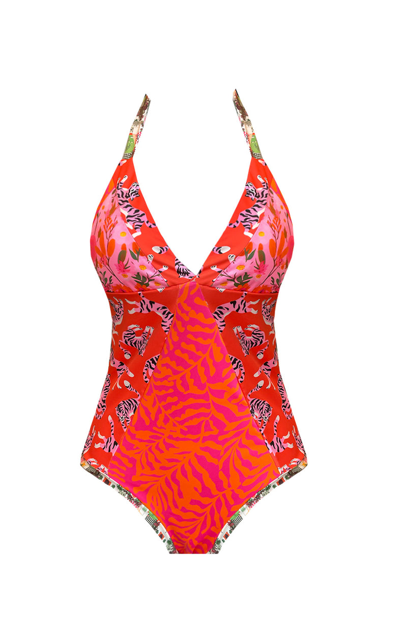 One Piece Pink Wild & Free (Triángulos)