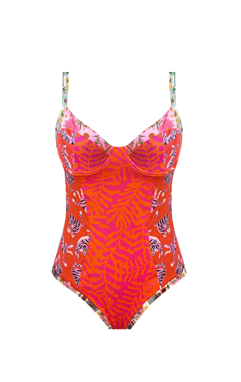 One piece Pink Wild & Free (sin copas, con barbas)