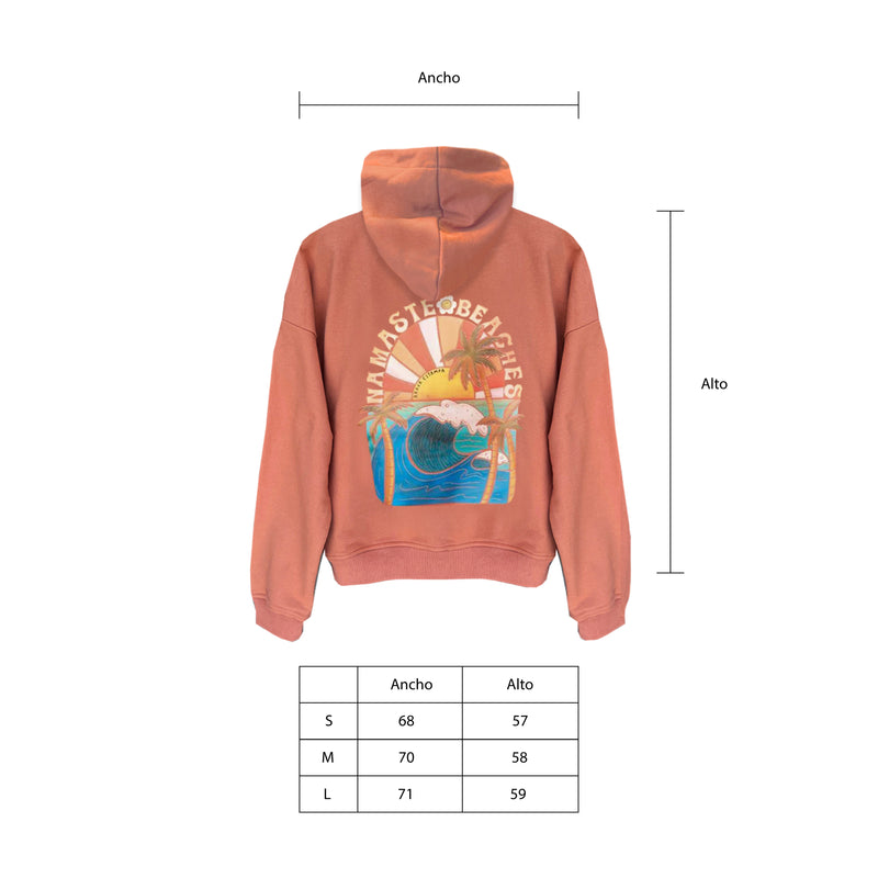 Polerón Hoddie Terracota Namaste Beaches