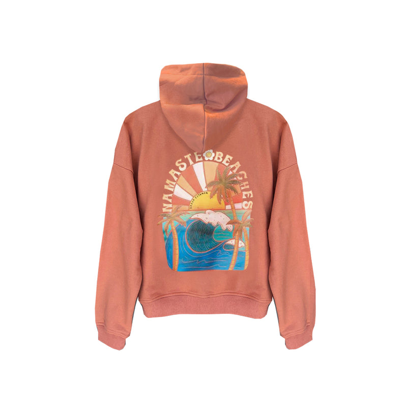 Polerón Hoddie Terracota Namaste Beaches