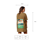 Polera Oversize Verde Militar Maui