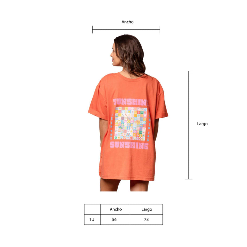 Polera Oversize Terracota Sunshine