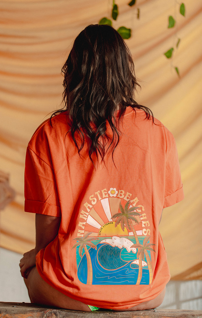 Polera Oversize Terracota Namaste Beaches