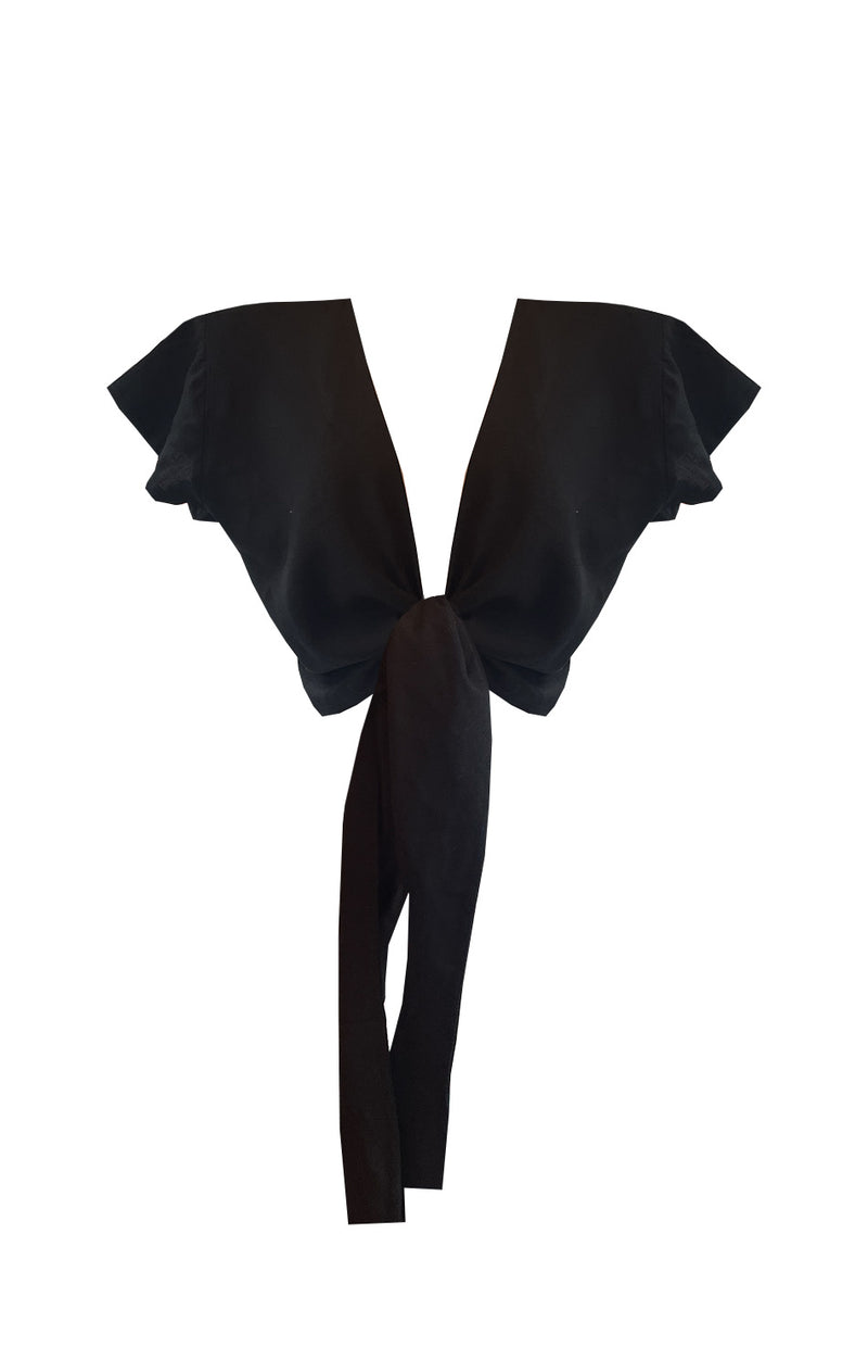 Polera Lino Negro (nudo)