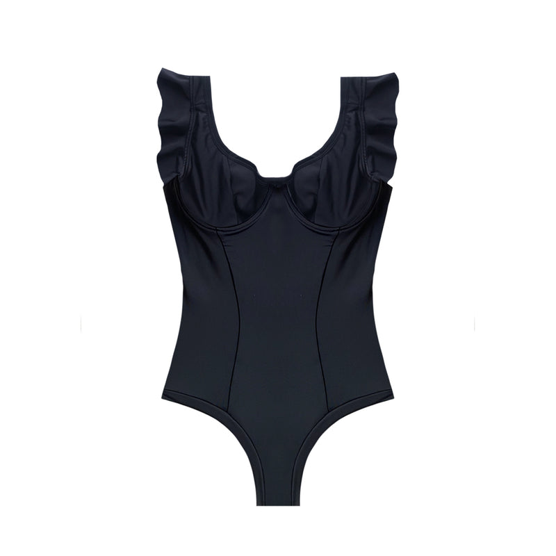 One Piece Black (Tirantes anchos)
